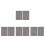 8 Pcs Plastic Embossing Folder 6 X 4 Inch 3D Vertical Stripes 4