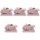 Raindrops 5 Pcs Hole Puncher Hand-Held Punching Machine Office 5