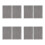 8 Pcs Plastic Embossing Folder 6 X 4 Inch 3D Vertical Stripes 3