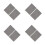 8 Pcs Plastic Embossing Folder 6 X 4 Inch 3D Vertical Stripes 7