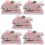 Raindrops 5 Pcs Hole Puncher Hand-Held Punching Machine Office 9
