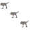 3Pcs Simulation Dinosaur Artware Plastic Decorative Animal Craft 7
