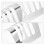 2Pcs Silver Stainless Steel Toast Stand Reusable Kitchen Bread Rack 8