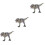 3Pcs Simulation Dinosaur Artware Plastic Decorative Animal Craft 4