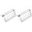 2Pcs Silver Stainless Steel Toast Stand Reusable Kitchen Bread Rack 3