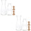 2 Pack Propagation Vases For Plants Desktop Glass Planter Hydroponics 6