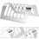 2Pcs Silver Stainless Steel Toast Stand Reusable Kitchen Bread Rack 7