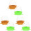 6 Pcs Bird Trough Feeder Feeding Bowl 2