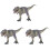 3Pcs Simulation Dinosaur Artware Plastic Decorative Animal Craft 2
