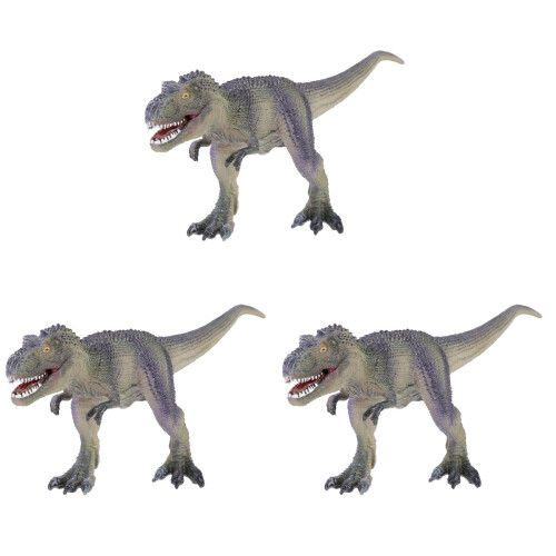 3Pcs Simulation Dinosaur Artware Plastic Decorative Animal Craft 1