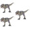 3Pcs Simulation Dinosaur Artware Plastic Decorative Animal Craft 6