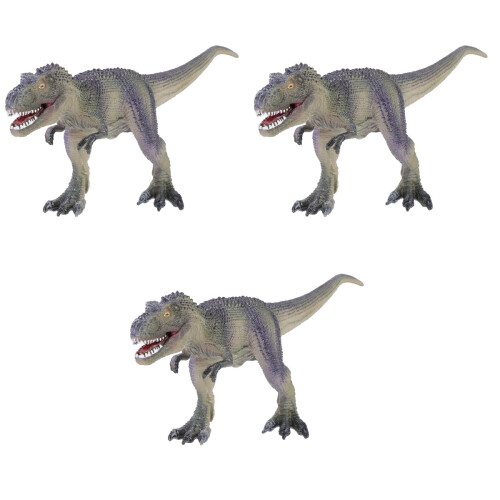 3Pcs Simulation Dinosaur Artware Plastic Decorative Animal Craft 2