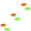 6 Pcs Bird Trough Feeder Feeding Bowl 4
