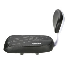 2 Pcs Backrest Seat Bike Rear Seat Accessory (Black) Rear Seat