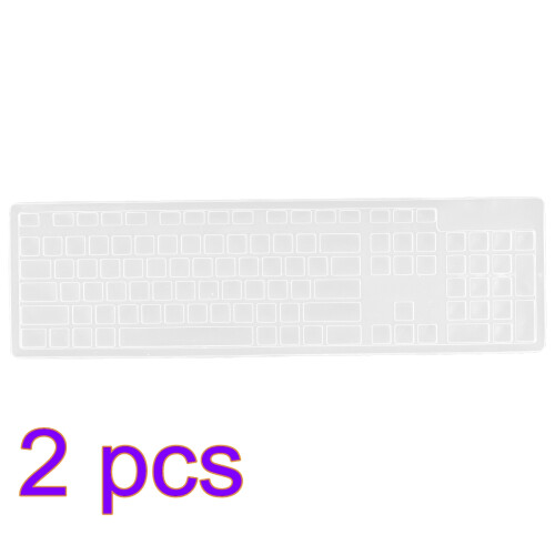 Set Of 2 Keyboard Protector Computer Covers Clear Transparent Skin 1