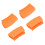 8Pièces Protège-Poignées Silicone Orange Résistant Chaleur Cuisine 10
