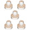 5St Transparante Acryl Eyeshadow Stamper Voor Make-Up Druktool Compact 8