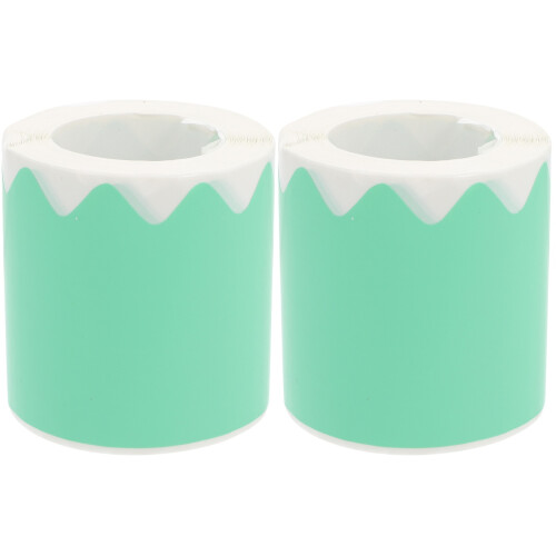 2 Rolls Chalkboard Decal Blue Decor Classroom Border Trim Green 1