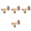 4 Sets Volcanic Stone Ball Roller Oil Absorption 4