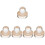 5St Transparante Acryl Eyeshadow Stamper Voor Make-Up Druktool Compact 6
