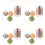 4 Sets Volcanic Stone Ball Roller Oil Absorption 5