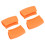 8Pièces Protège-Poignées Silicone Orange Résistant Chaleur Cuisine 7