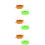 6 Pcs Bird Trough Feeder Feeding Bowl 7
