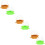 6 Pcs Bird Trough Feeder Feeding Bowl 8