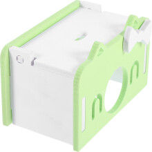 4Sets Light Green PVC Hamster Hideout House Durable Small Pet Shelter