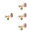 4 Sets Volcanic Stone Ball Roller Oil Absorption 6