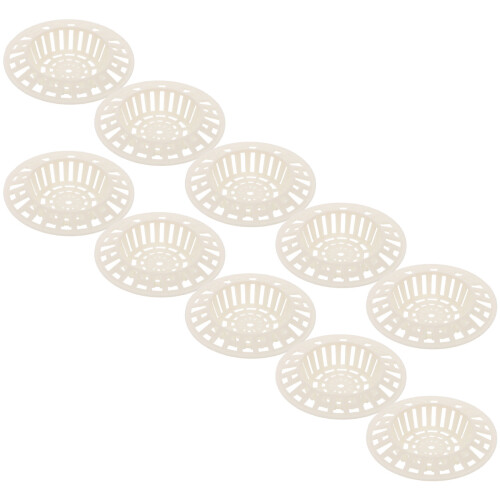 20Pcs White Plastic Sink Drain Strainer Basket for Home Kitchen Use 1