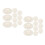 20Pcs White Plastic Sink Drain Strainer Basket for Home Kitchen Use 9