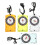 4Pcs Acrylic Hiking Compass Ruler Set Portable Outdoor Navigation Tool 1