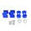 2Pcs Blue Motorcycle Handlebar Riser Aluminum Clamp for Oversize Bars 9