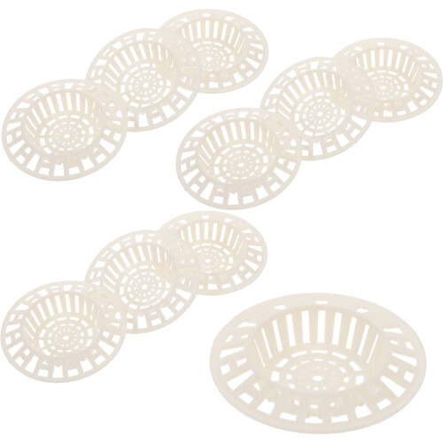 20Pcs White Plastic Sink Drain Strainer Basket for Home Kitchen Use 2