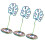 3pcs Metal Monstera Holder Desktop Decoration Gift 1
