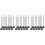 36 Pcs Desk Flag Stand Plastic Pure Black Base 27c Black 6