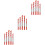 15 Pcs Twist Triangular Drill Steel Alloy Metal Masonry 5