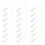 200Pcs White Replacement Zipper Pulls for Jackets Bags Smooth Handle 10