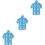3 Count Thickened Raincoat Travel Protective Suit Camping Poncho 4