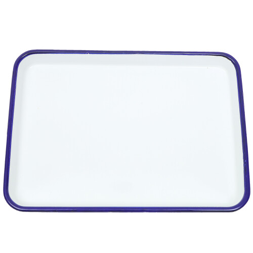 2pcs Oven Tray Baking Dish Enamel Roasting Multi-Functional Heat Resistant Non-Stick Easy To Clean Kitchen Bakeware