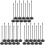 36 Pcs Desk Flag Stand Plastic Pure Black Base 27c Black 4