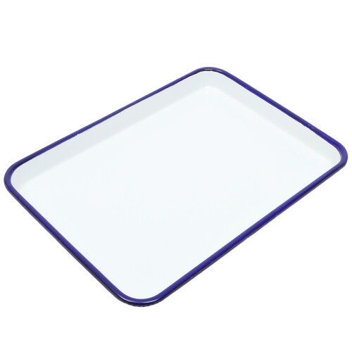 2pcs Oven Tray Baking Dish Enamel Roasting Multi-Functional Heat Resistant Non-Stick Easy To Clean Kitchen Bakeware 2