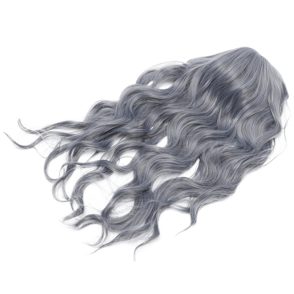 Totority 2Pcs Wig High Temperature Wire Scroll Curtain Miss