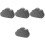 4pcs Cloud Shaped Glass Squeegee Silicone Water Wiper Bathroom Mirror 5