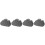 4pcs Cloud Shaped Glass Squeegee Silicone Water Wiper Bathroom Mirror 6