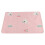 Newborn Changing Pad with 3-Layer Construction, Washable Reusable Diaper Mat Featuring Waterproof Core, Soft Cotton Breathable Fabric, Foldable 3
