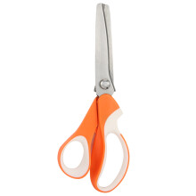 Zigzag Scissors for Fabric, Precision Ground Blades Zigzag Pattern Cutting Sewing Shears with Ergonomic Handle, Heavy Duty Stainless Steel Fabric