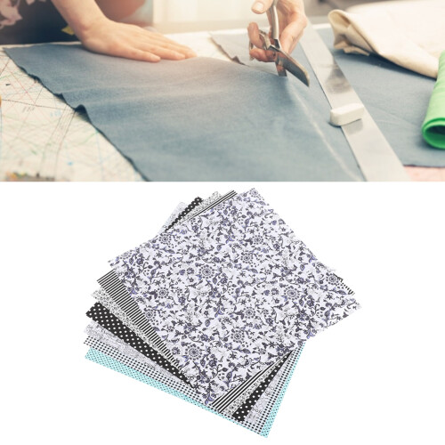 Pacote de Tecidos para Scrapbooking, Quilting e Patchwork - Quadrados de Algodão com Estampas Variadas, Macios e Atóxicos - Bolinhas, Listras e 1