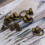 Ball Post Head Rivets Leather Craft Accessories Solid Brass Rotatable D Ring Screwback Concho Fastener Set for DIY Bags Wallets (20 Set) 6